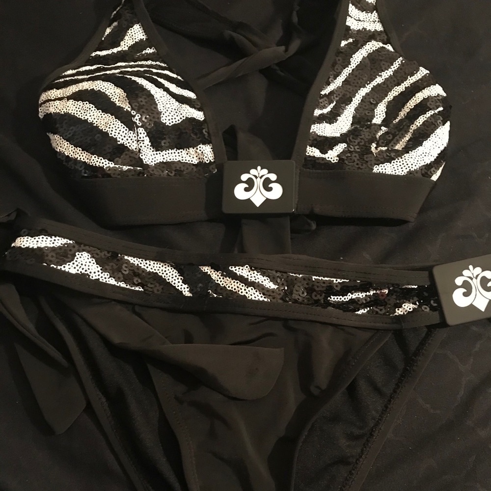 Two piece swim suit